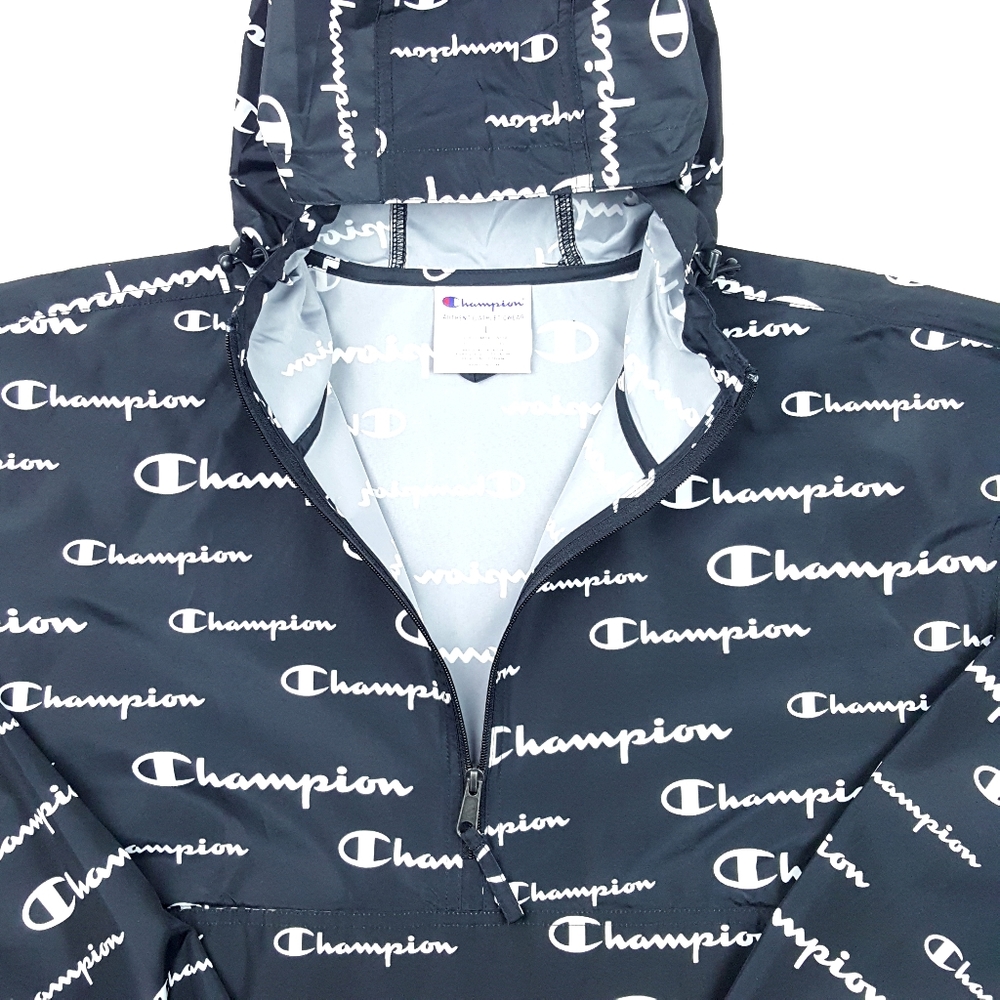Champion Men's Solid Script Packable Jacket - Picture 8 of 9